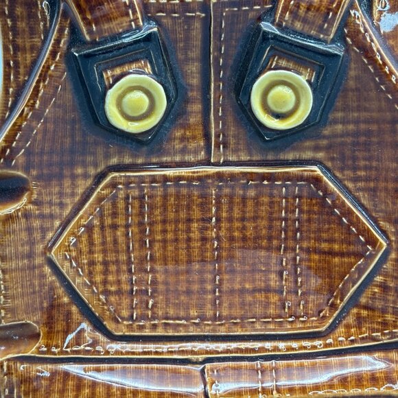 Vintage Japan Overalls Ashtray – Ceramic Bib Overalls Catchall Dish - Picture 6 of 8